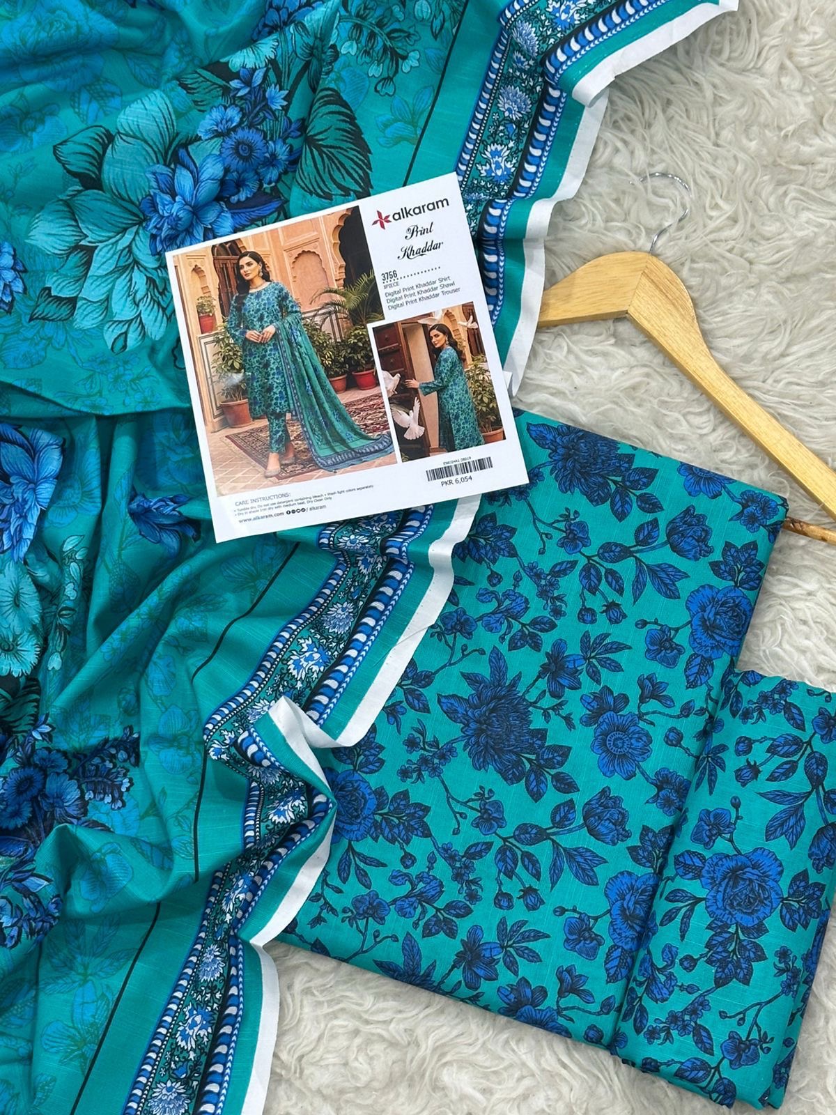 Alkaram Khaddar Printed Collection – 3 Pcs Premium Winter Suit