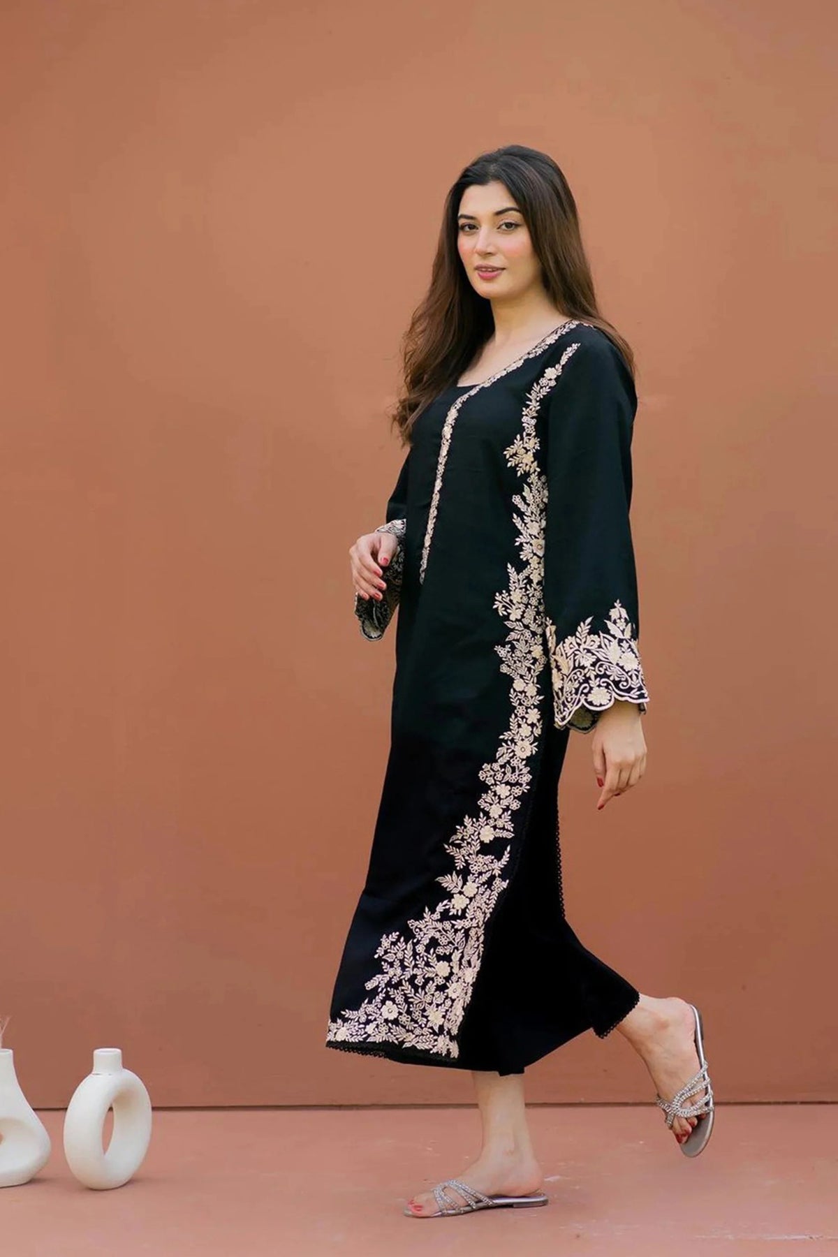 Urge 2-Piece Heavy Khaddar Suit | Neck & Sleeve Embroidery