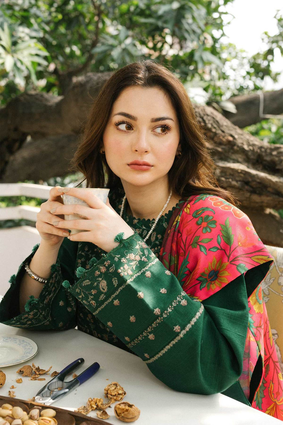 Zara Shahjahan Winter 2025 | 3-Piece Dhanak Suit with Pashmina Shawl