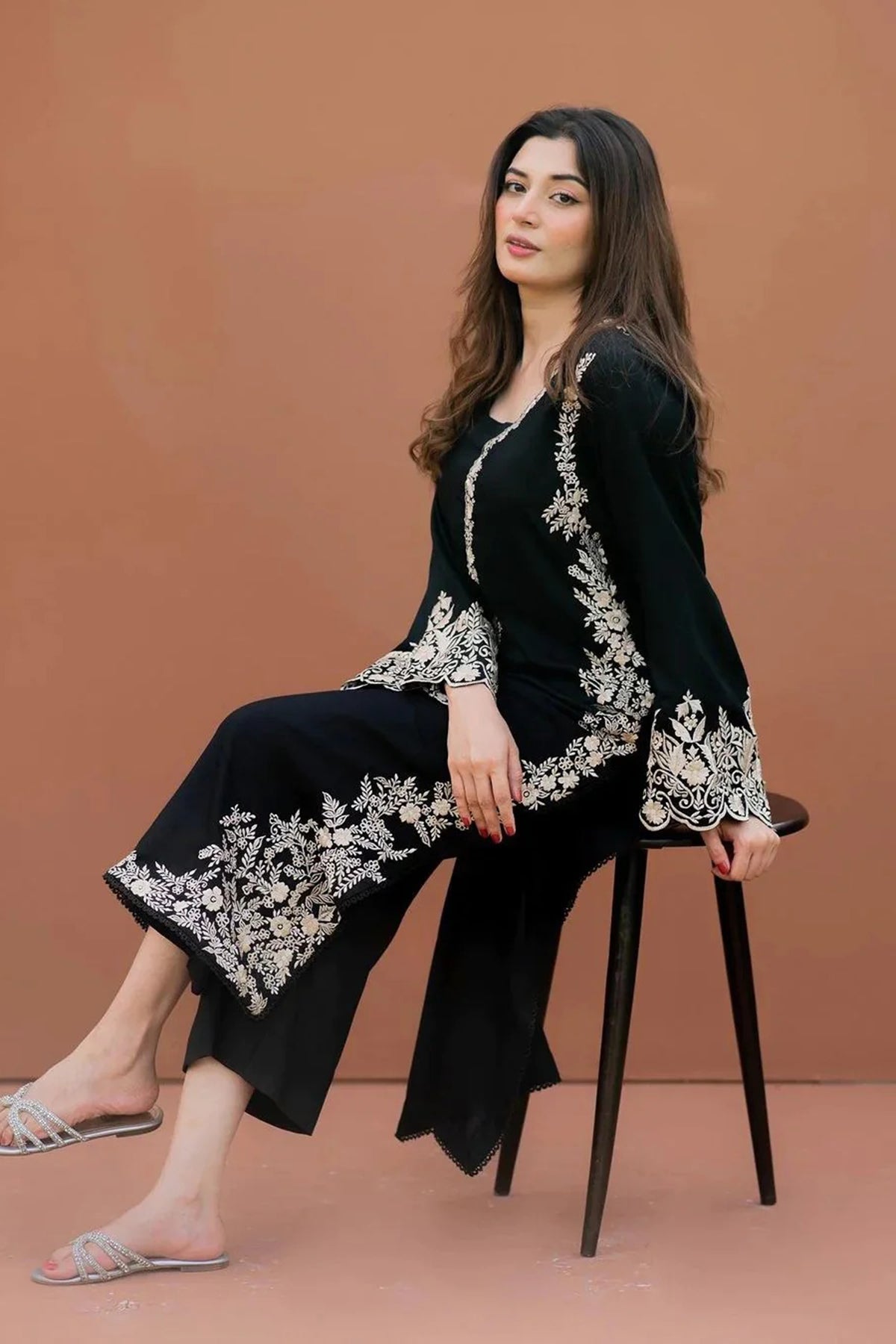 Urge 2-Piece Heavy Khaddar Suit | Neck & Sleeve Embroidery