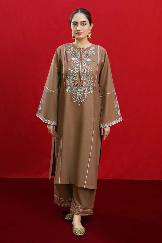 Urge – 2-Piece Airjet Dhanak Heavy Embroidered Suit