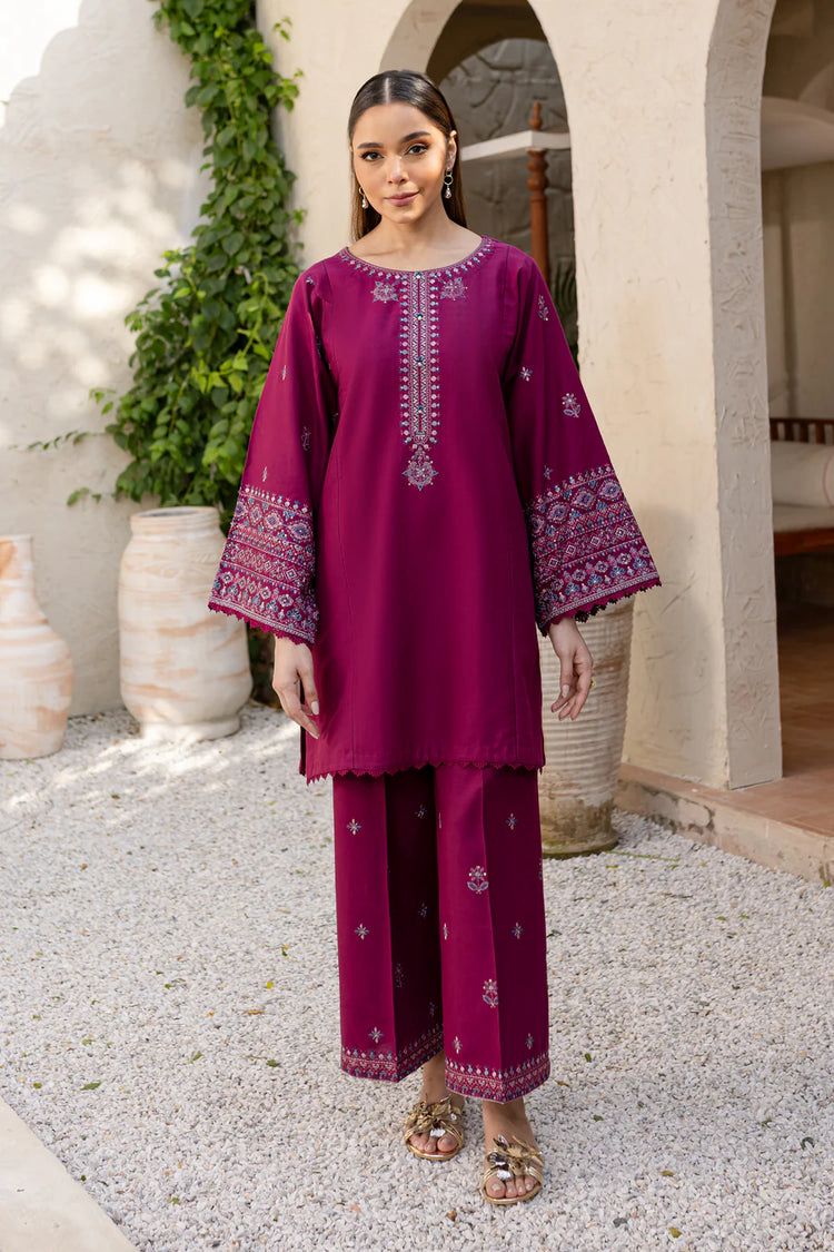 Batik 2-Piece Heavy Danak Suit | Neck & Trouser Embroidery