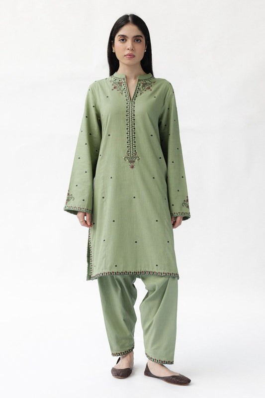 Zara Shah Jahan – 2-Piece Airjet Dhanak Embroidered Suit